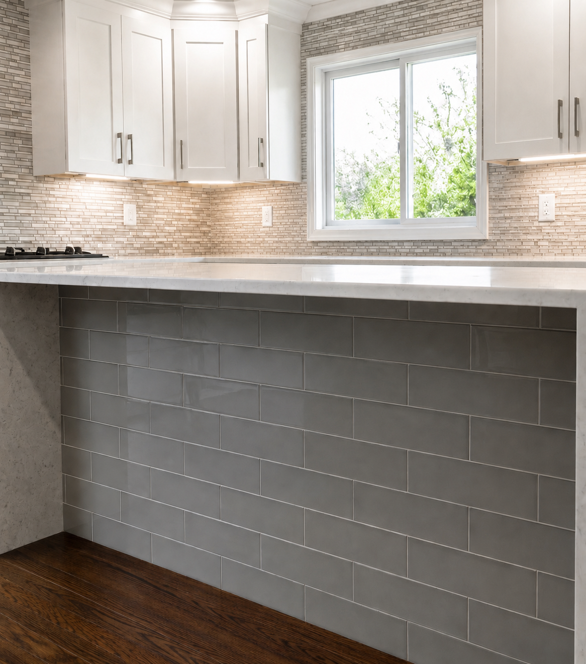 Kitchen backsplash tile installation in Charlotte area