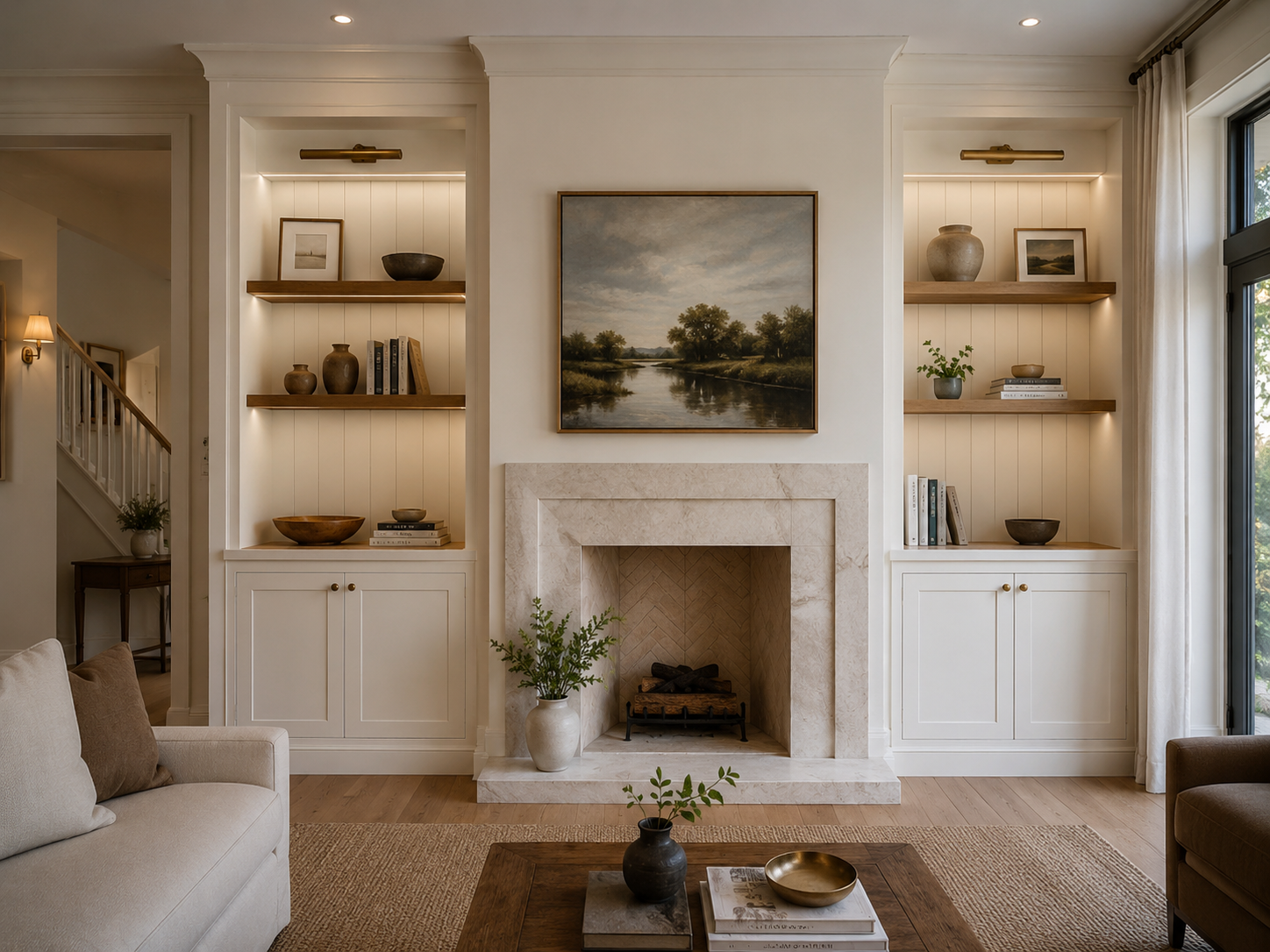 Fireplace tile and surround installation in Charlotte area