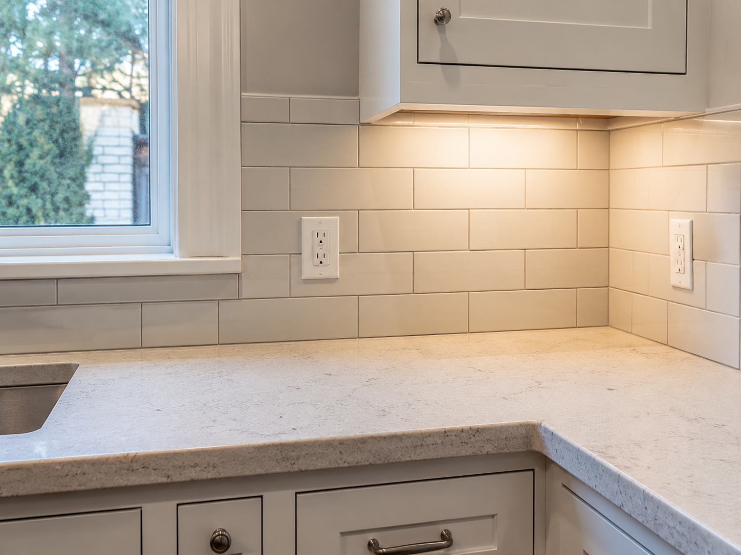Kitchen backsplash tile installation in Charlotte area