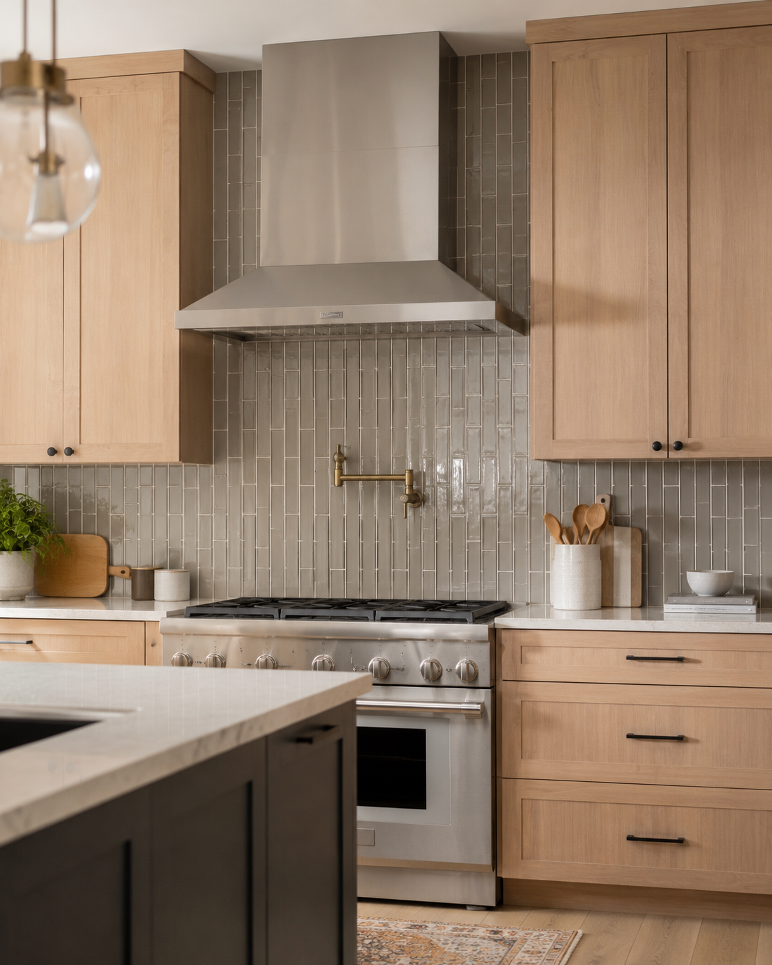 Kitchen backsplash tile installation in Charlotte area