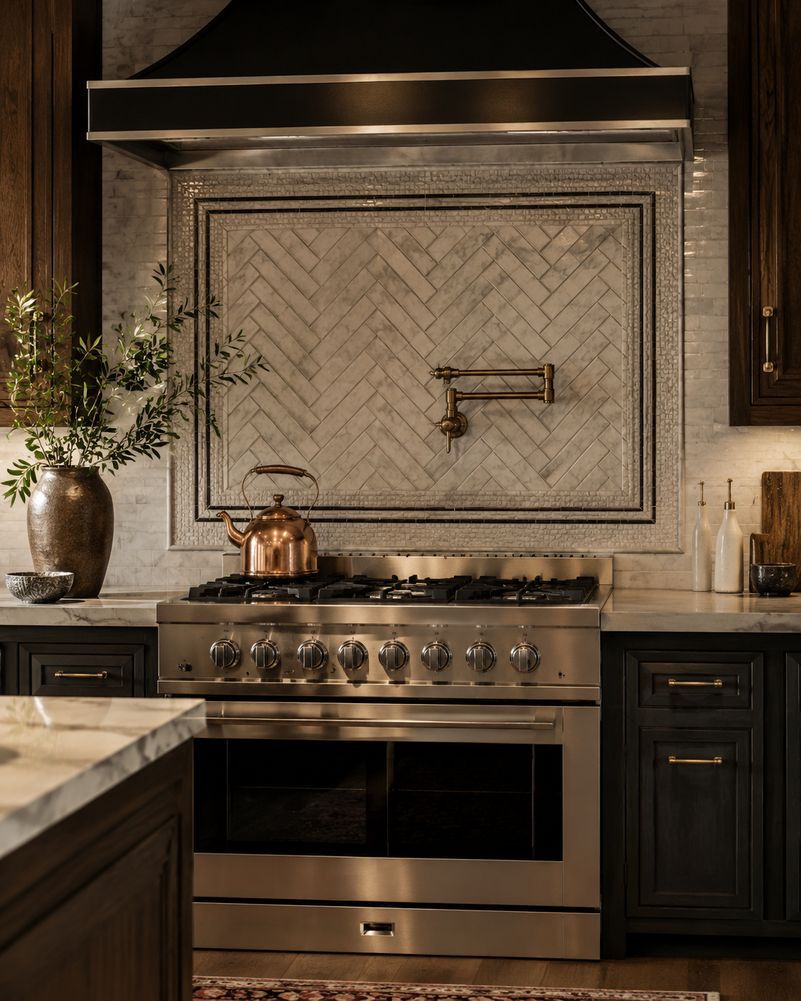 Kitchen backsplash tile installation in Charlotte area