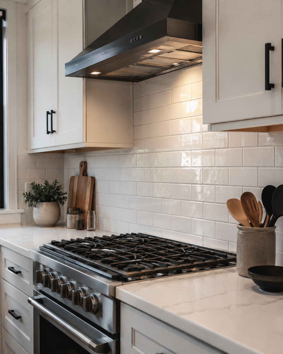 Kitchen backsplash tile installation in Charlotte area