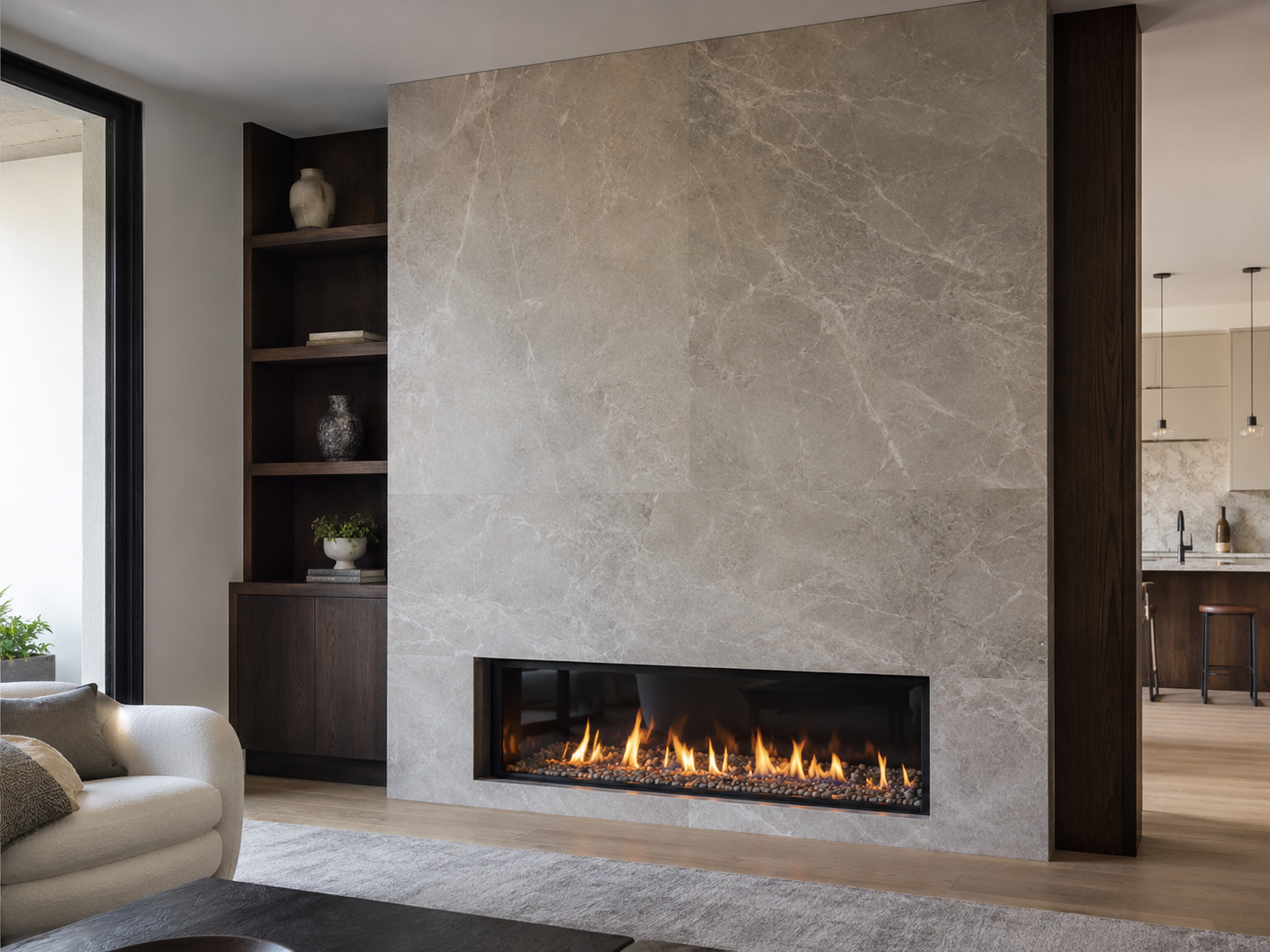 Fireplace tile and surround installation in Charlotte area
