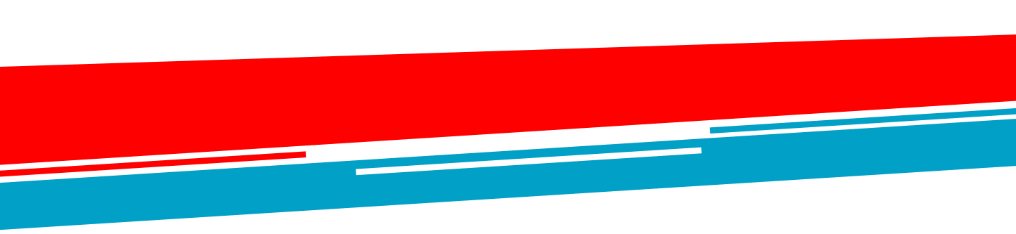 Abstract diagonal red and blue stripes with a thin white line across.