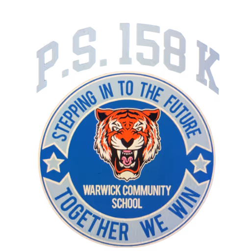 P.S. 158K Warwick Community School tiger mascot logo
