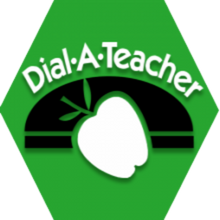 Dial-A-Teacher logo with phone handset icon
