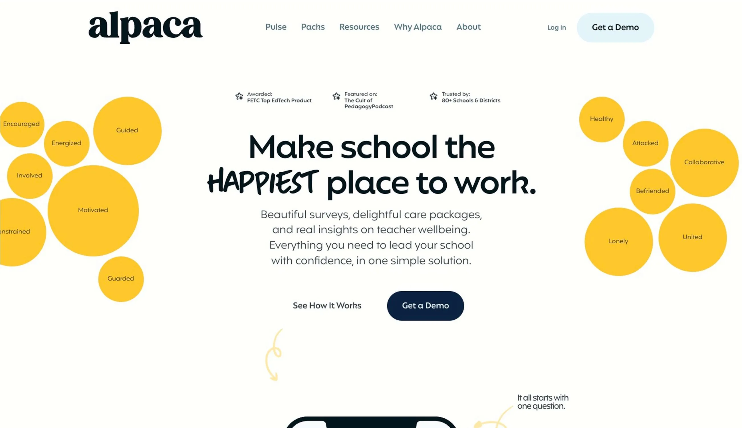 Screenshot from Alapaca.com