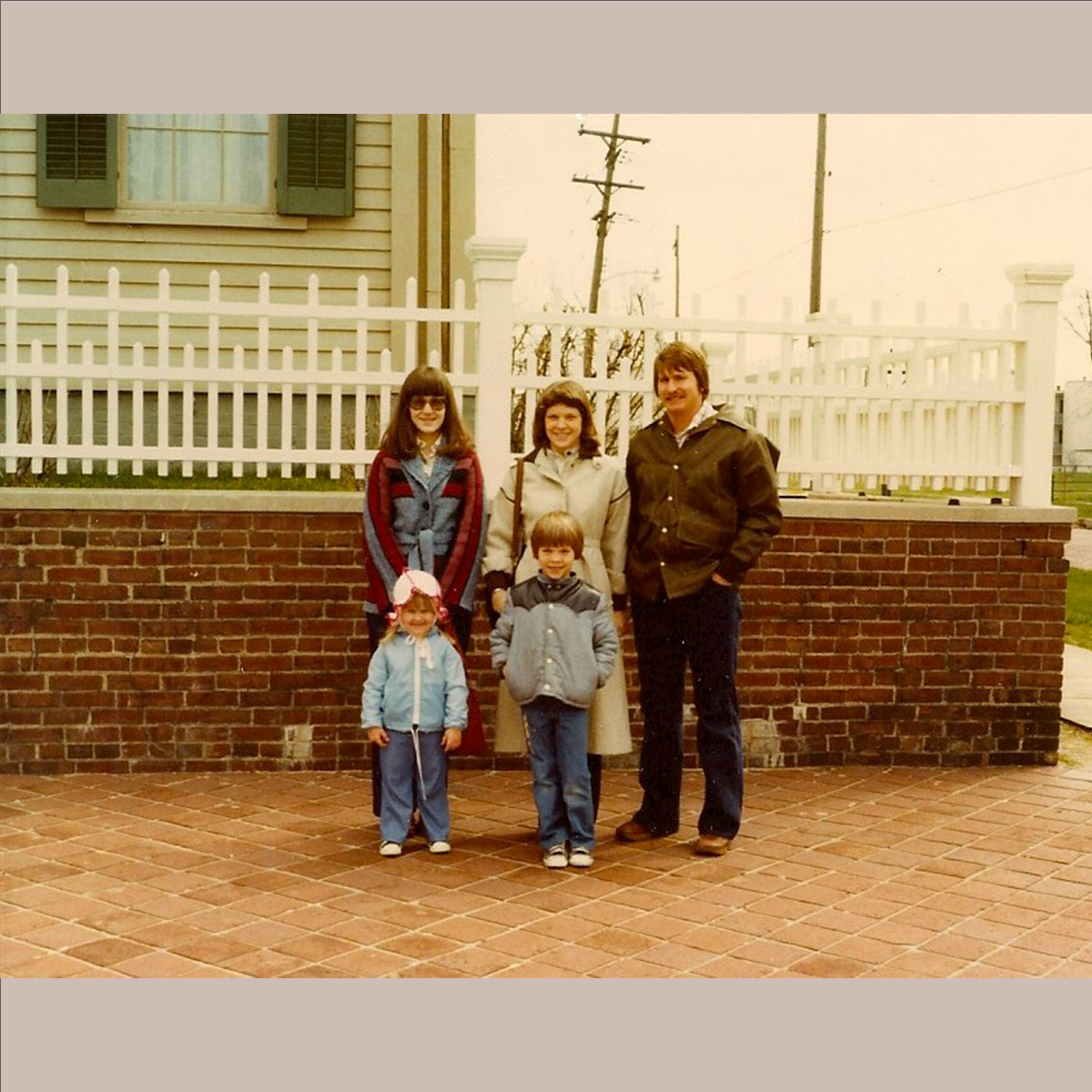 Family at Lincoln Home in Springfield, Illinois in March 1979