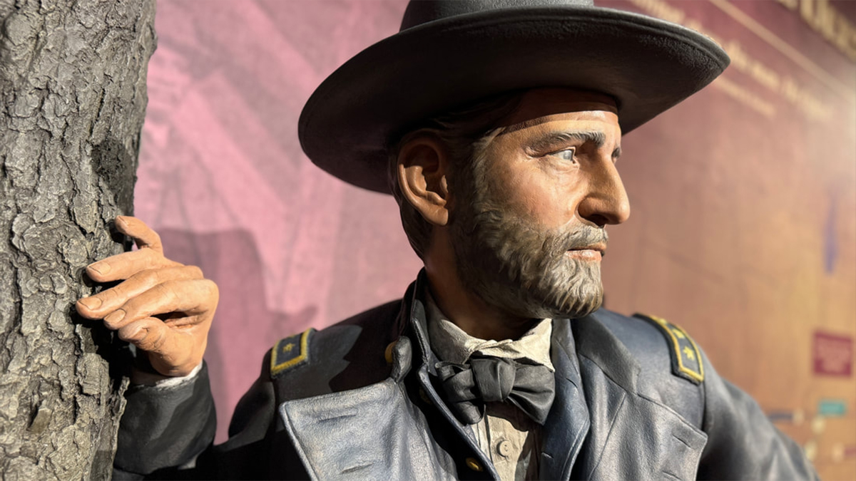 Replica of General Ulysses S Grant at US Grant Presidential Library in Starkville, MS
