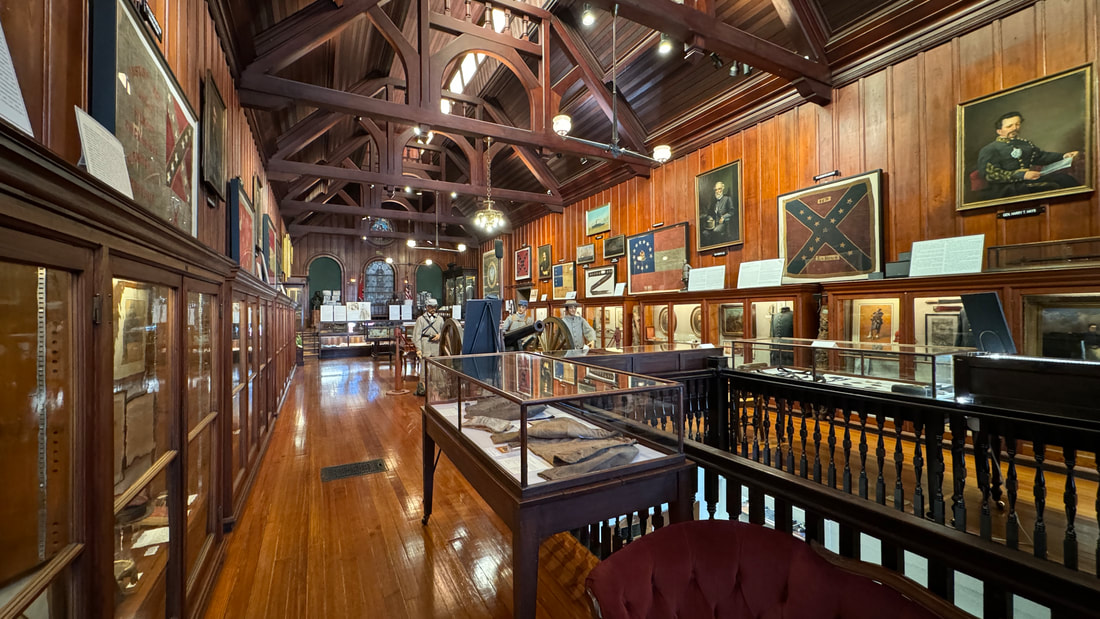 Inside of Confederate Hall Museum in New Orleans, LA
