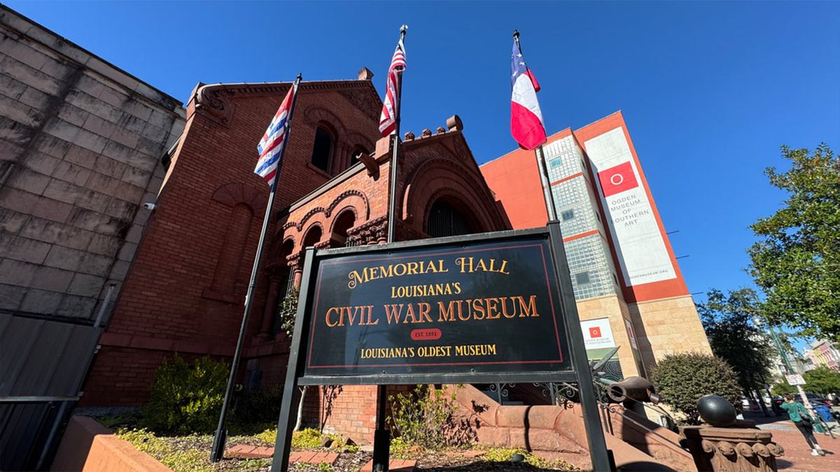 Outside of Confederate Hall Museum in New Orleans, LA