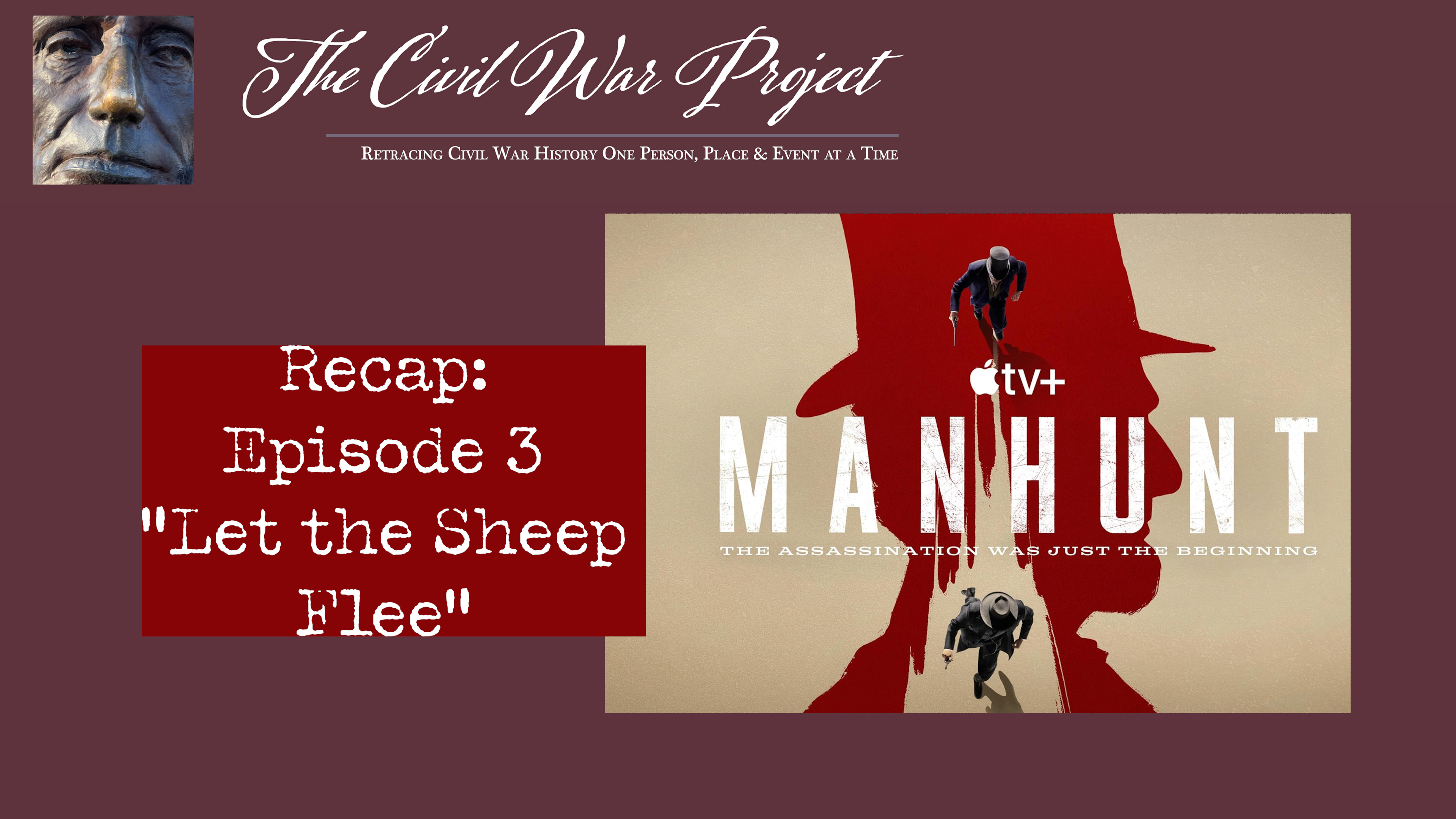 Manhunt title card for Episode 3 Let the Sheep Flee Recap