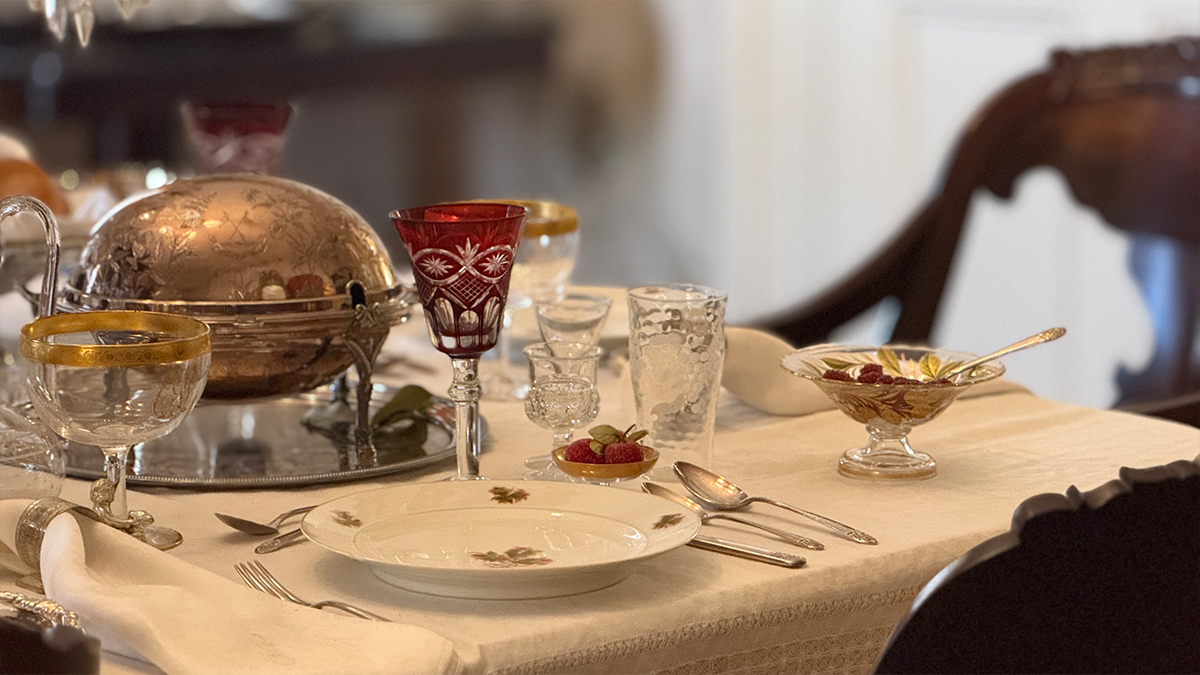 Dining room at The First White House of the Confederacy in Montgomery, AL