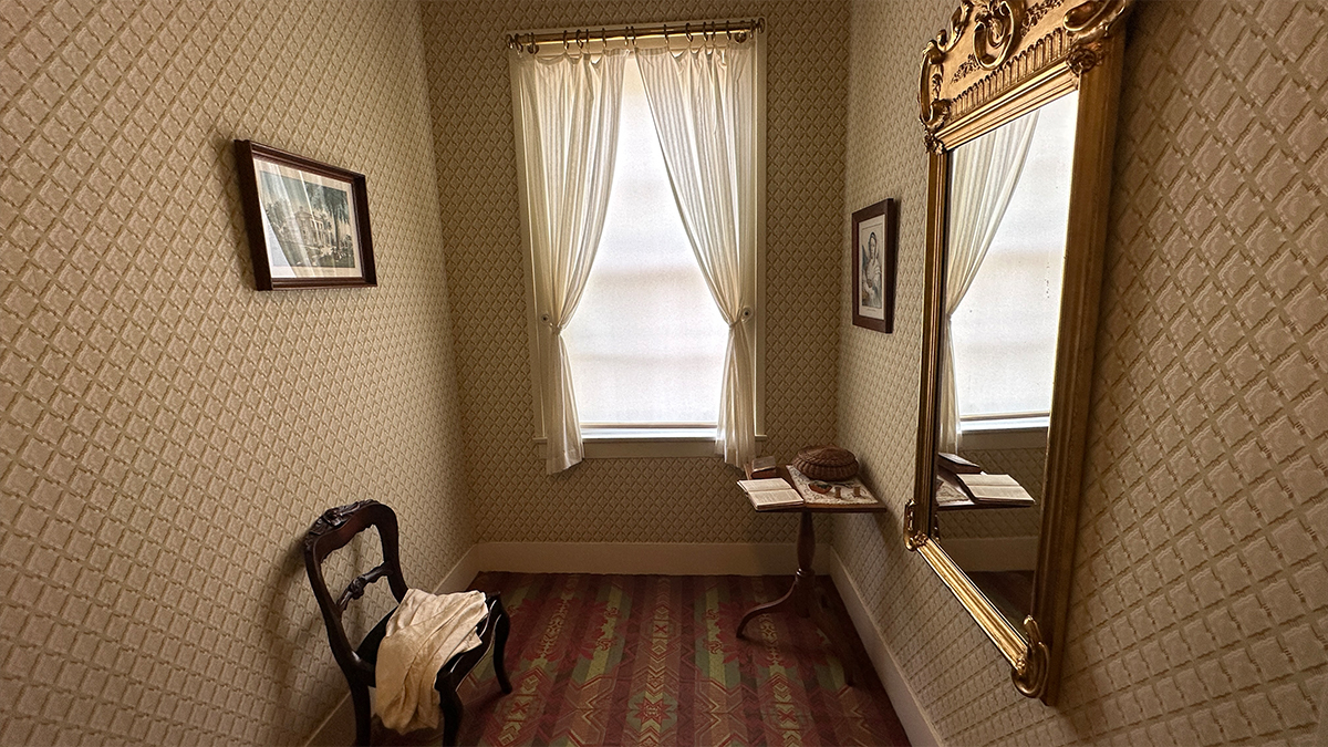 Mary Lincoln's sewing space at the Lincoln Home, Springfield, IL