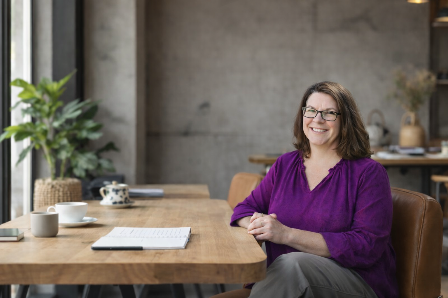 image of entrepreneur working at desk (for a fintech company)