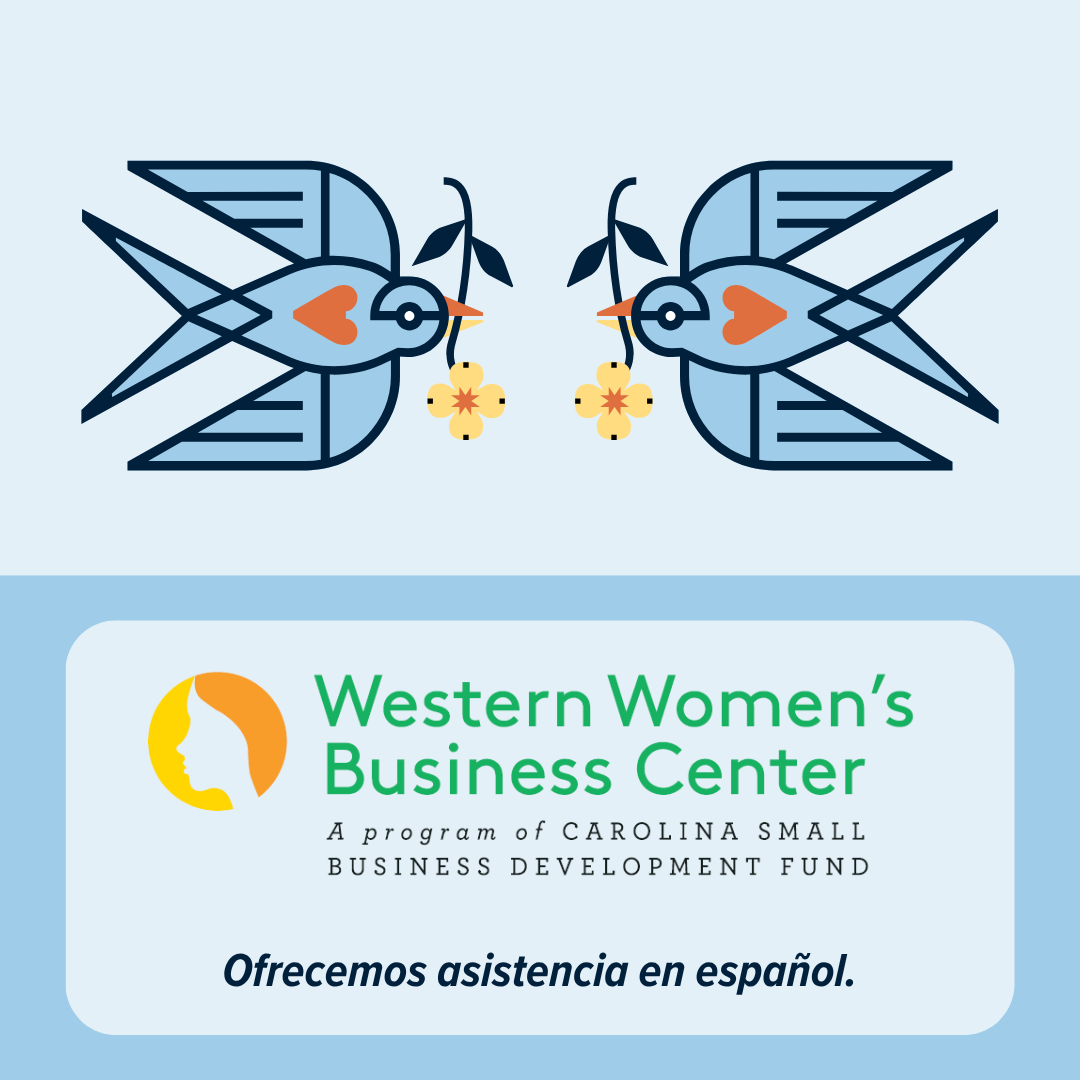 Logo for the Western Women's Business Center with the words "Ofrecemos asistencia en español."