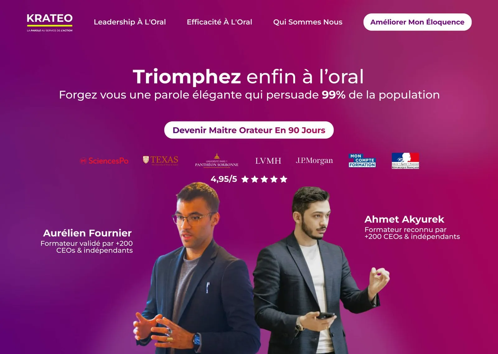 hero section fadesign pour ahmet