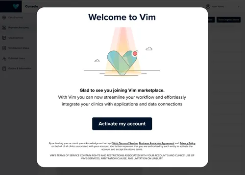 Welcome to Freed VIM extension - Activate my account