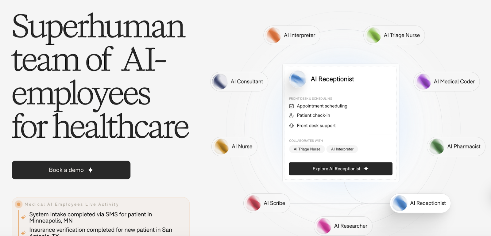 Tebra AI receptionist offers demos 