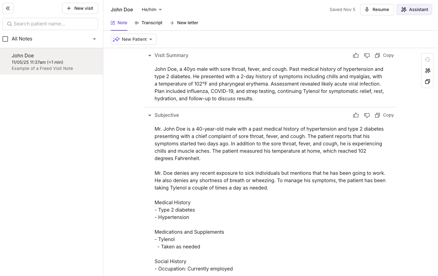 Freed vs. Heidi - Freed dashboard