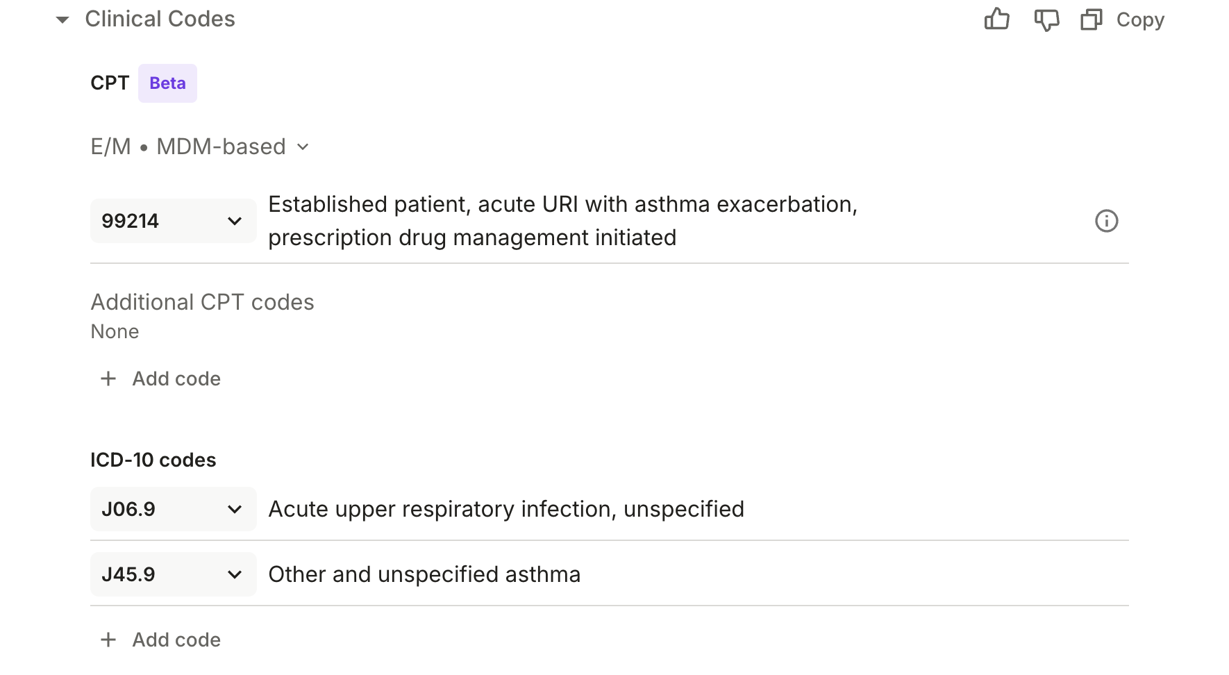 Freed's AI medical coding generates ICD-10 and CPT codes