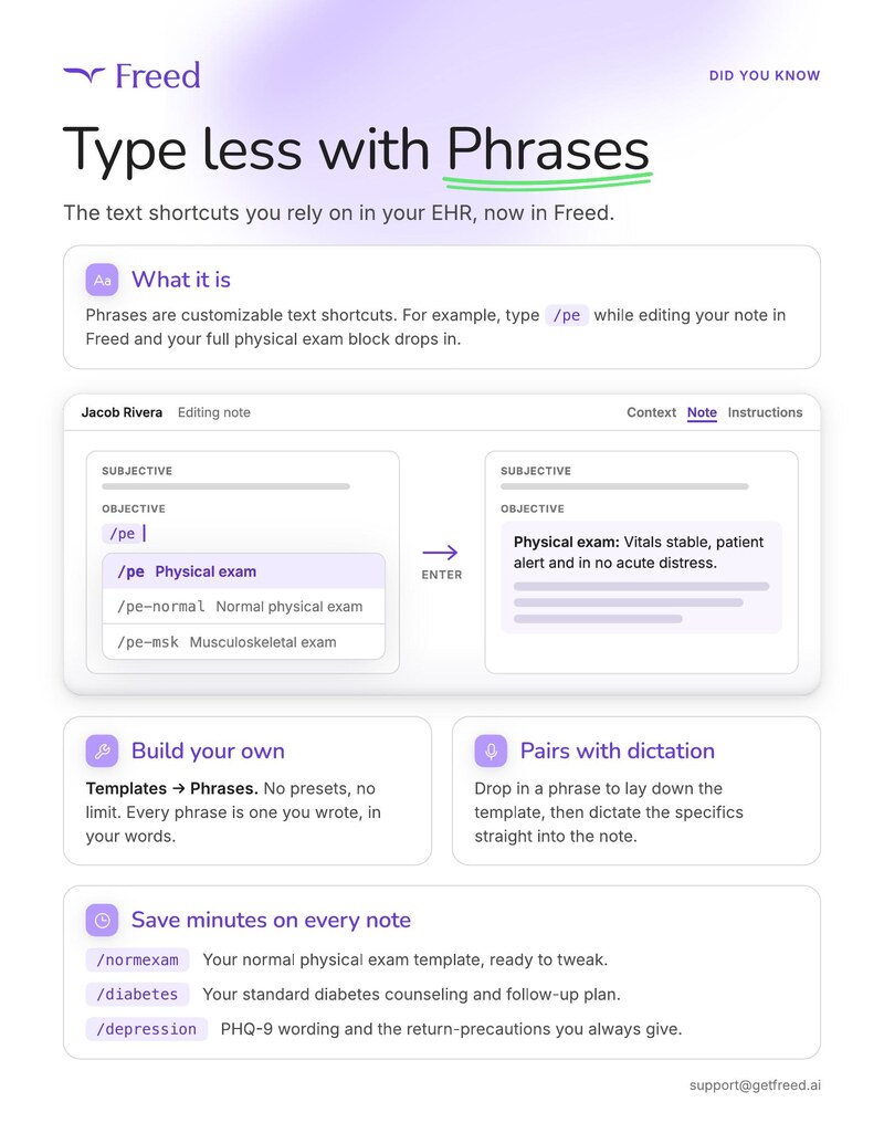 Set up Phrases