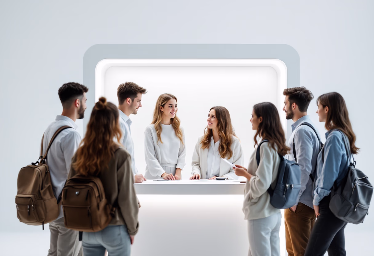 image of students at a university's welcome orientation