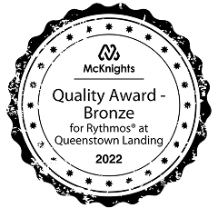 McKnight's Quality Award, Bronze, for Rythmos at Queenstown Landing, 2022