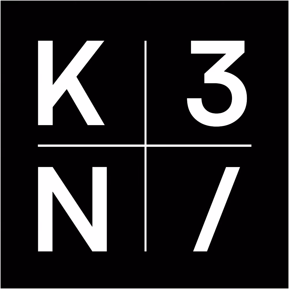 K3N logo, modern design and architecture brand