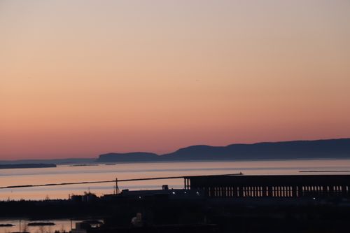 Photo of the sleeping giant at sunrise