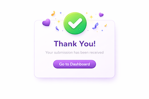 thank you page for form