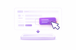 Drag-and-drop form builder layout with customizable fields