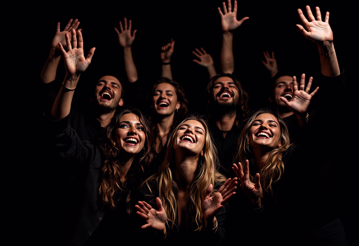 image of music fans at concert