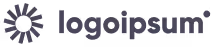 Logo with a circular starburst symbol followed by the text 'logopipsum'.