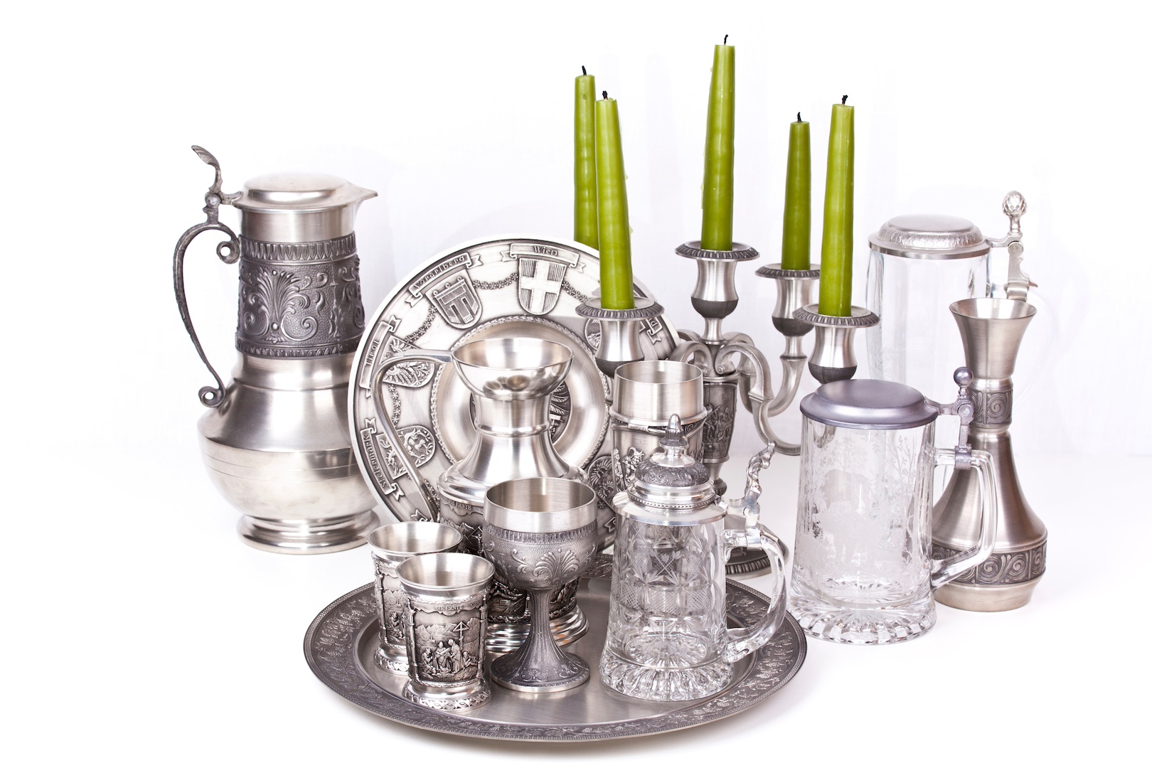 Goldankauf Heinsberg - Zinn Kerzenständer