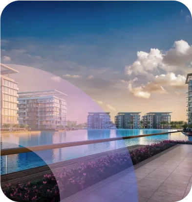 New Company Formation in Dubai with modern waterfront buildings and skyline