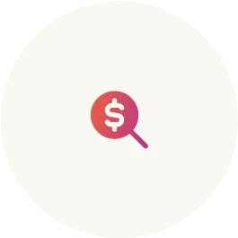 LLC Company Formation In Dubai with dollar sign and search icon