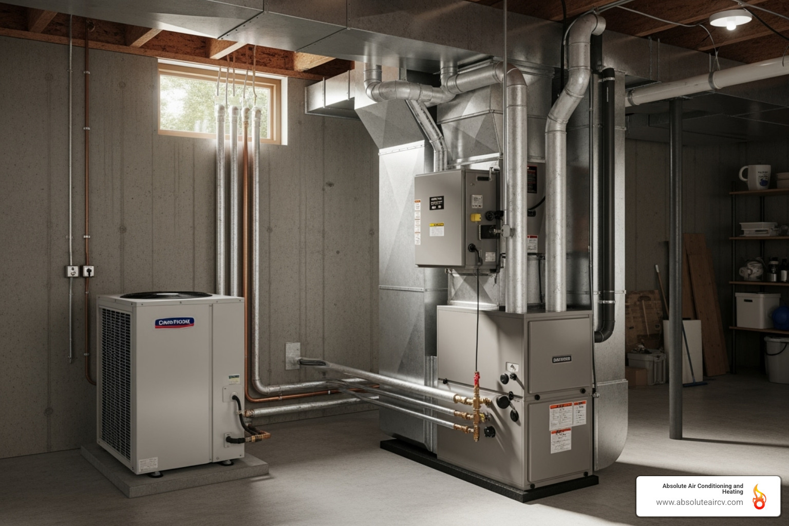 components of a dual fuel system - dual fuel heat pump