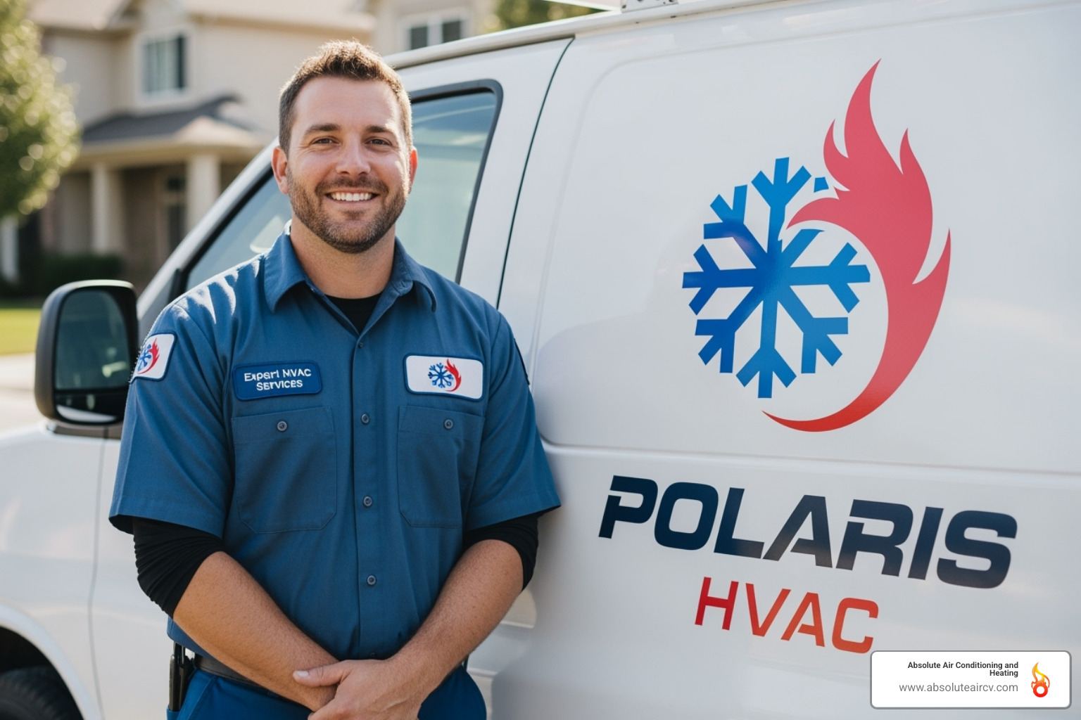 Friendly, professional HVAC technician with a van - Heat pump not cooling