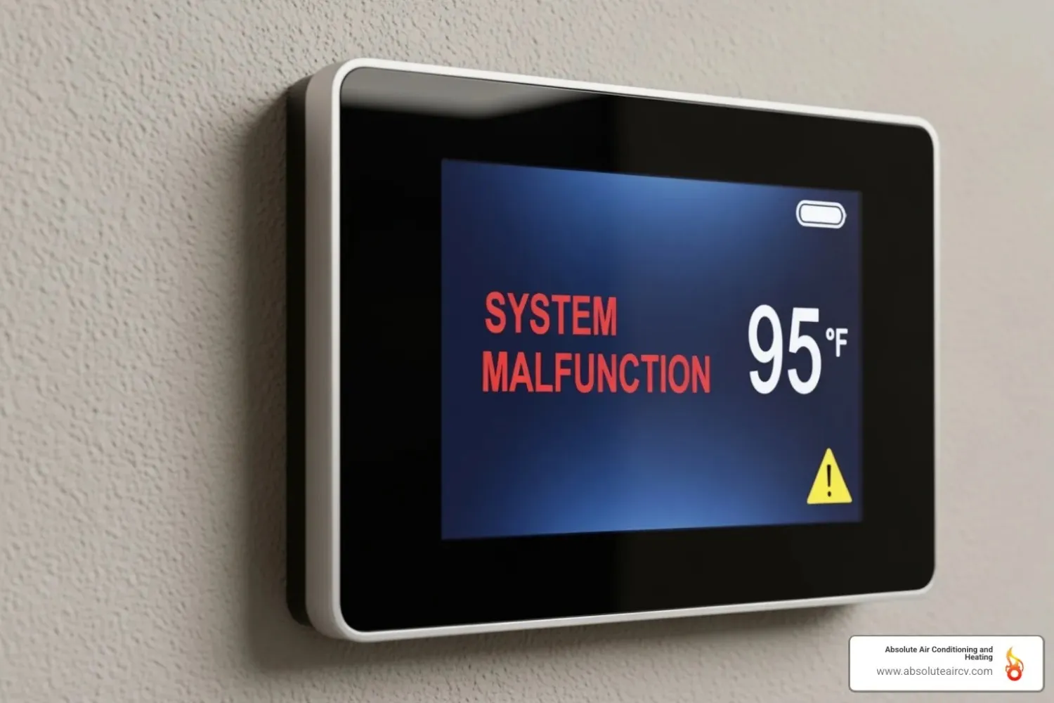 Thermostat displaying an error or a high indoor temperature - hvac maintenance palm springs