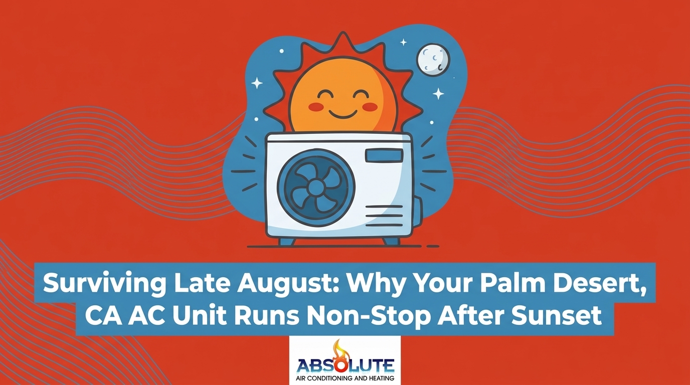 Surviving Late Summer: Why Your Palm Desert AC Unit Runs Non-Stop Even After Sunset