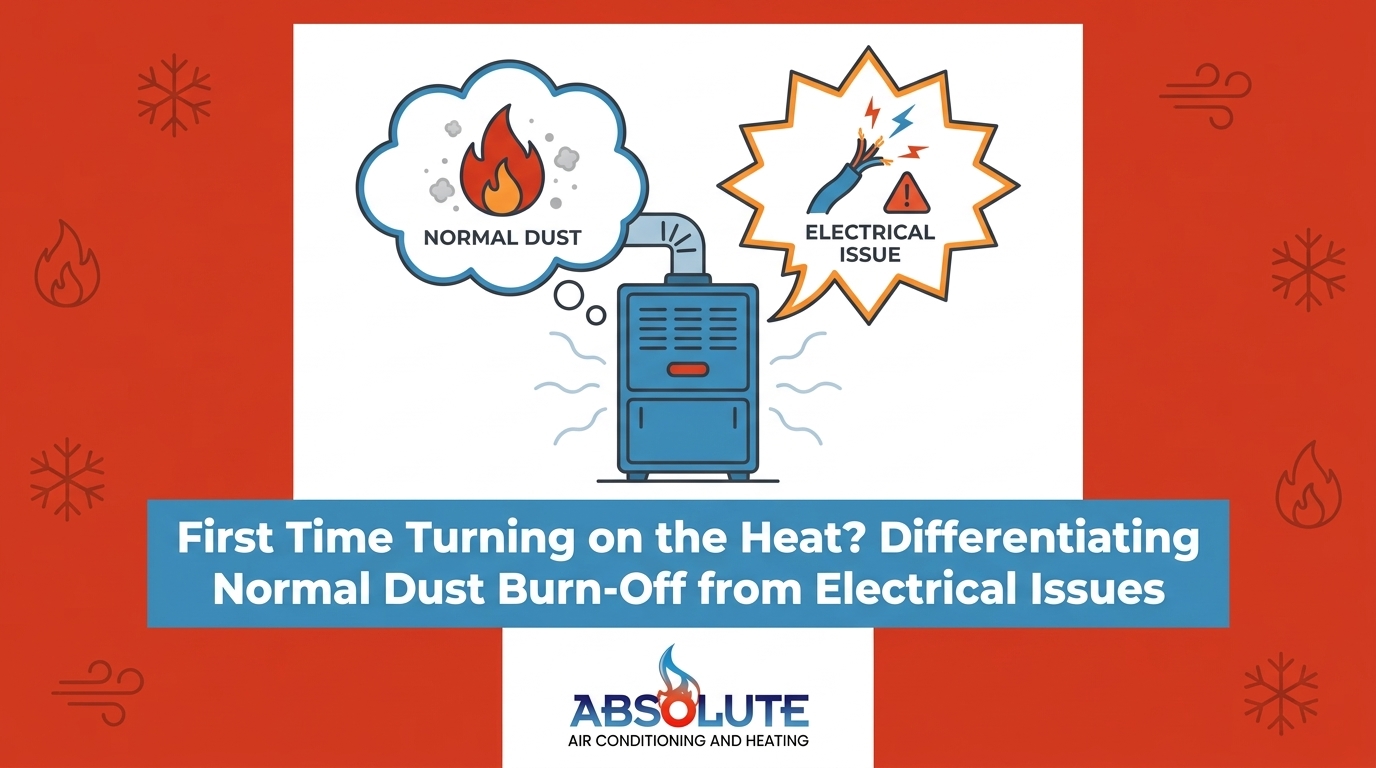 First Time Turning on the Heat? Differentiating Normal Dust Burn-Off from Electrical Issues