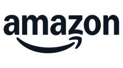 Amazon company logo with a curved arrow from A to Z.