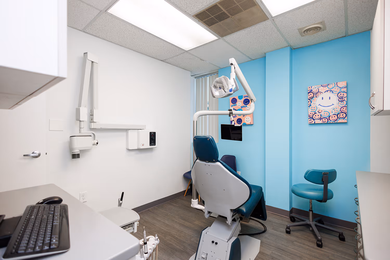 Blue treatment room - Dentist in Edison, NJ | Dentistry for Kids