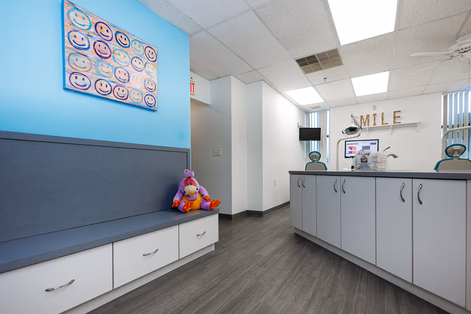 Blue treatment room - Dentist in Edison, NJ | Dentistry for Kids