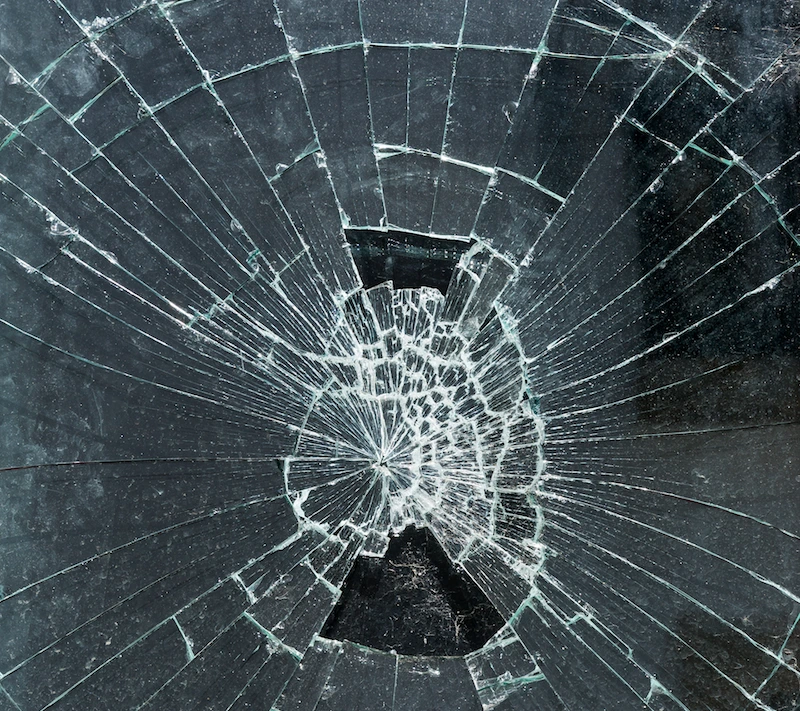 broken glass