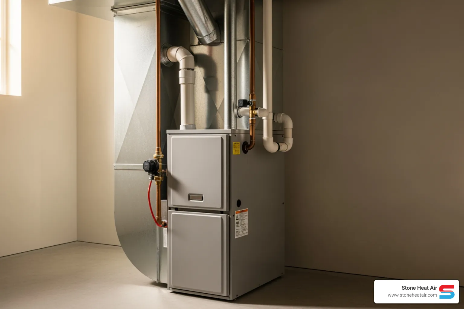 modern high-efficiency furnace unit - heating company near me in central point or