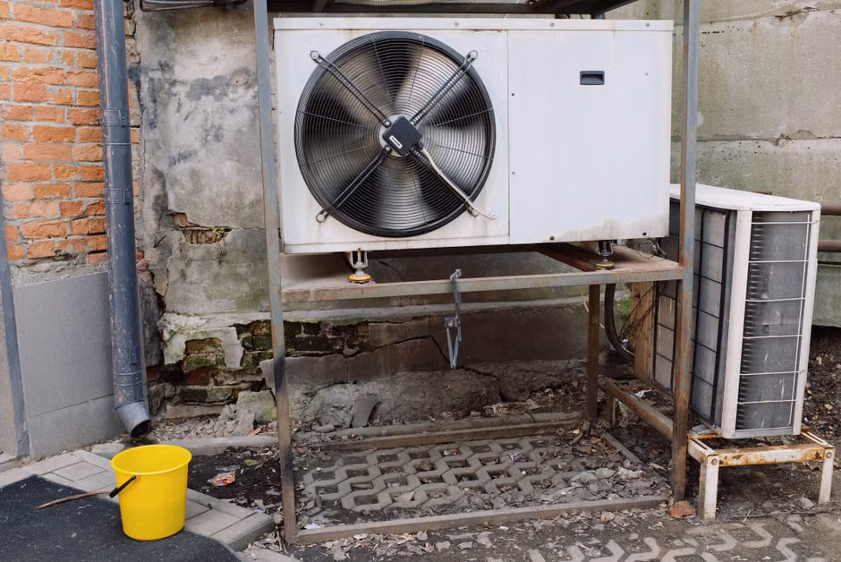 A clean outdoor AC condenser unit sitting on a level pad in a Southern Oregon backyard - how long does an hvac system last A clean outdoor AC condenser unit sitting on a level pad in a Southern Oregon backyard - how long does an hvac system last