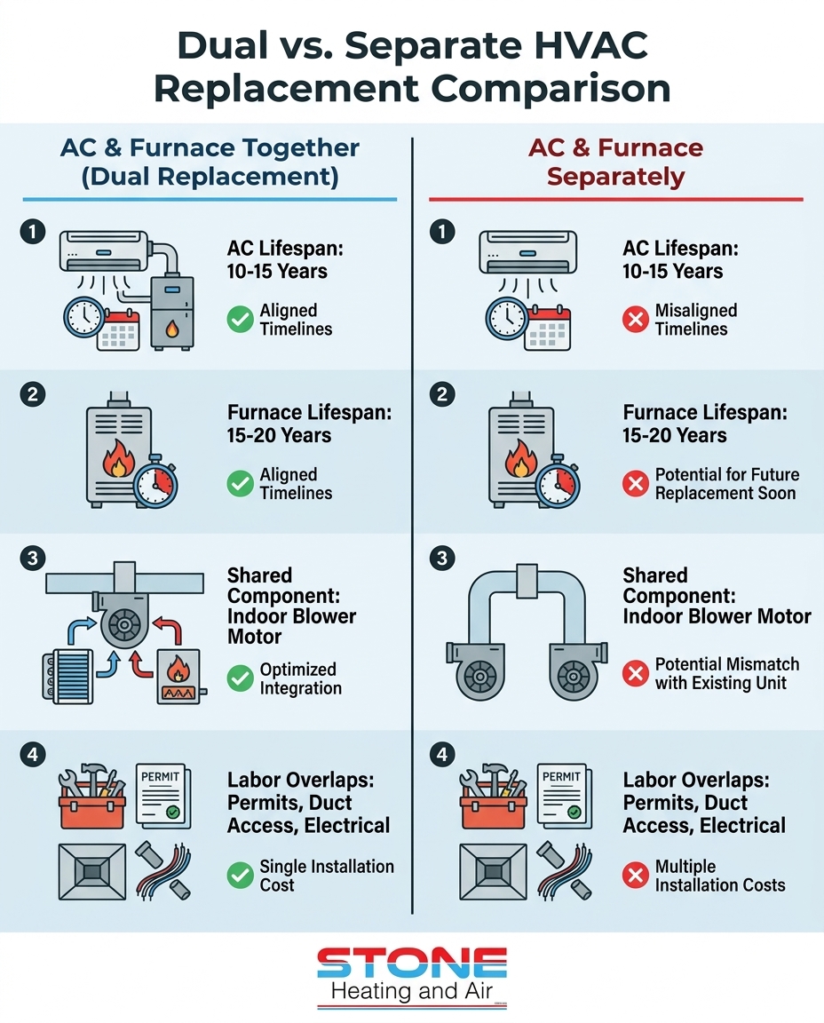 Dual vs. Separate HVAC Replacement Comparison