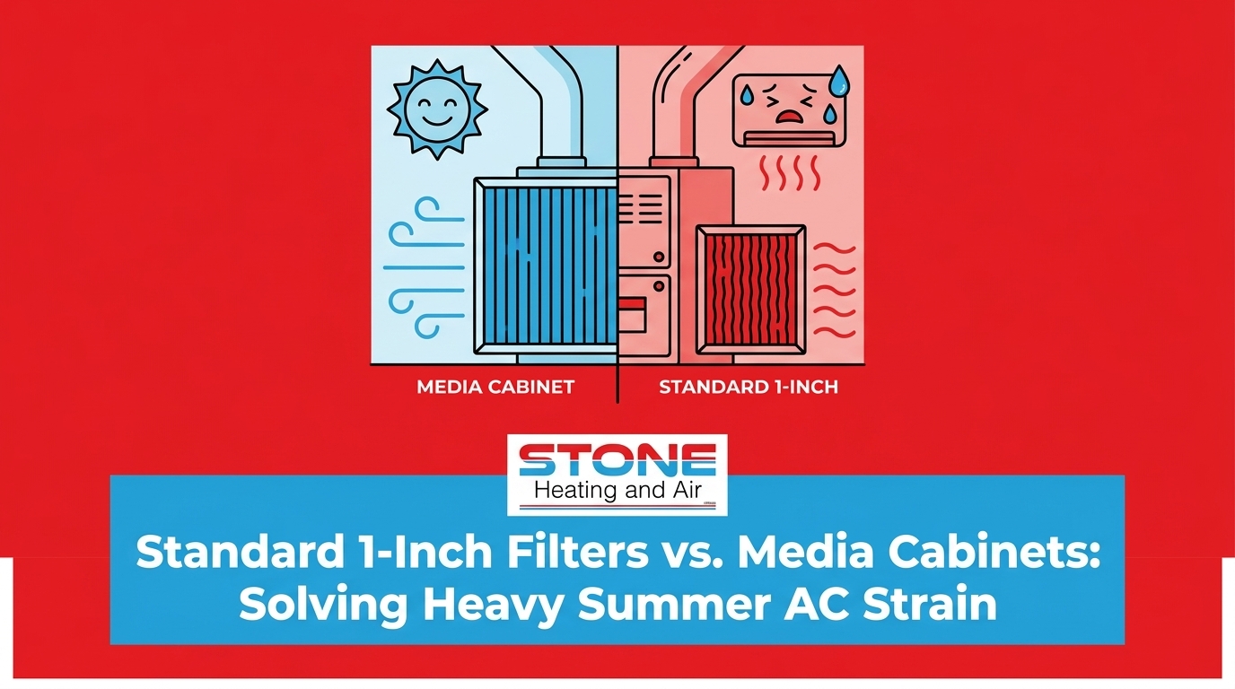Standard 1-Inch Filters vs. Media Cabinets: Solving Heavy Summer AC Strain — featured image